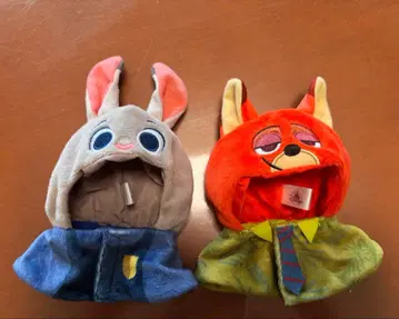 주토피아 닉 주디 유니베어시티 봉제 인형 코스튬 판초