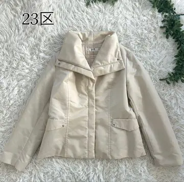 23구 23KU 안감 퀼팅 나일론 자켓 빅칼라