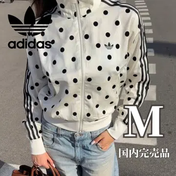 일본 국내 즉시 완판 adidas 도트 무늬 집업 저지