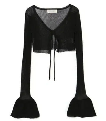 [ andmary ] sheer ribbon cardigan