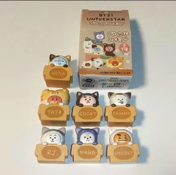 BT21 블라인드 피규어 CAT DAY 7종류 컴플리트 BTS