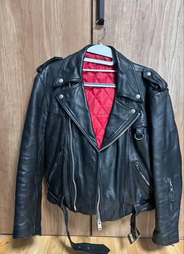 90s 빈티지 가죽 더블 라이더 자켓 천연 가죽