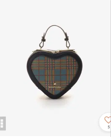 SAMANTHAVEGA(사만사베가) 체크 무늬 하트 모티브 백