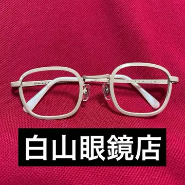 하쿠산 메가네텐 프레임 베이지 렌즈 없음