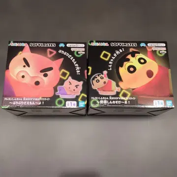 짱구는 못말려 소프트 비닐 재료 피규어 2개 세트 부리부리몬