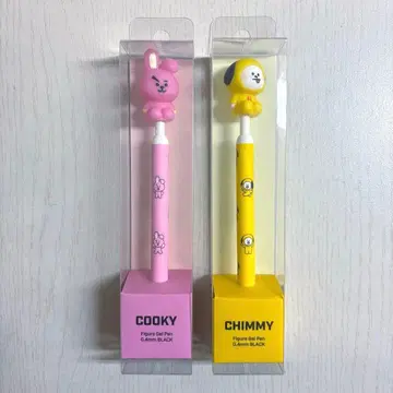 BT21 볼펜 2개 세트 블랙