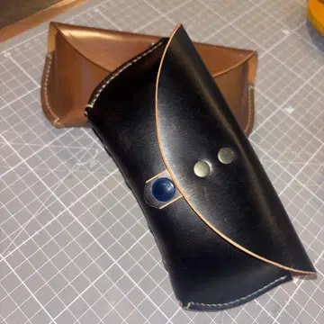 천연 가죽 안경 케이스 이탈리아 가죽