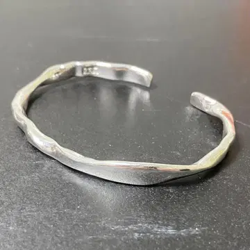 뱅글 팔찌 실버 925 웨이브 커브 실버 빈티지