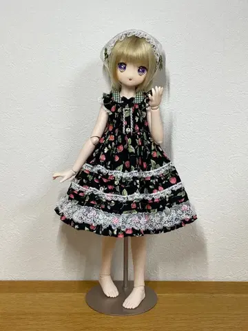 MDD 의류 레이스가 풍성한 드레스 (블랙 딸기) 아웃핏 [토라야]