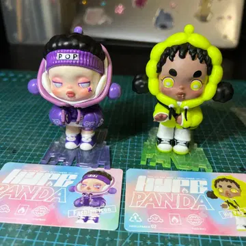 SKULLPANDA POPMART HYPEPANDA 2세트 카드 포함