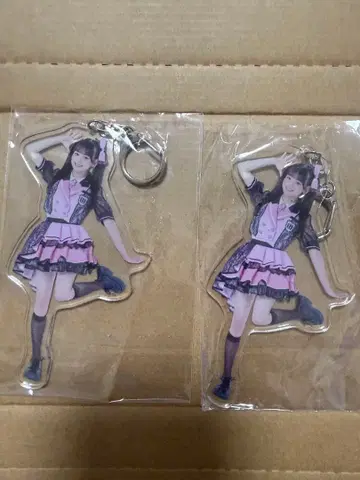 하나마루 페코 2nd 의상 실사 아크링 키링 2개