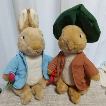 피터 래빗 봉제 인형 2체 세트