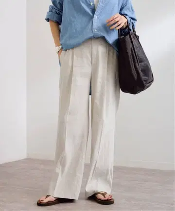 새상품급 25SS 프레임워크 린넨MIX 스트레이트 팬츠 36