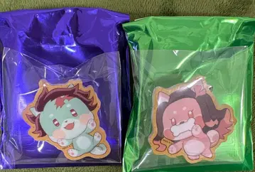 귀멸의 칼날 발렌타인 & 화이트데이 애니멀 쿠키 배지 탄지로 네즈코