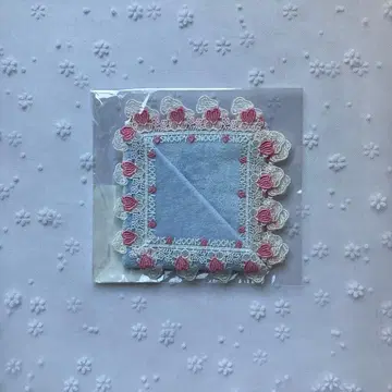 친자와 레이스 손수건 스누피 라이트 블루 미개봉 새상품