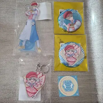 히바치 마나 마리온 크레이프 콜라보 아크릴 스탠드 캔뱃지 니지산지