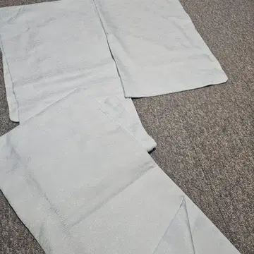 이로무지 옅은 하늘색 이중 기모노 폴리에스테르 하자품