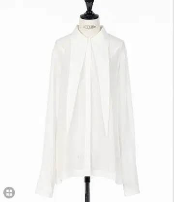 [ FETICO ] EMBROIDERED SHEER SHIRT