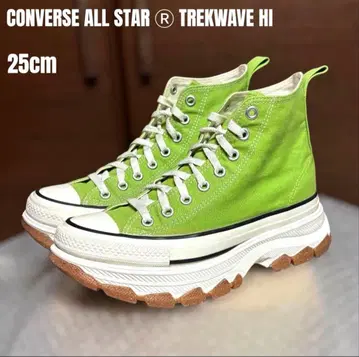 25cm 도톰 밑창 그린 컨버스 트렉웨이브 올스타 하이 레어