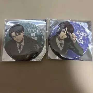 진격의 거인 리바이&한지 신작 일러스트 앉아ver. 블라인드 캔뱃지