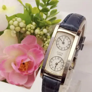 배터리 새상품 시티즌 클레티아 543W-H04007 더블 페이스 쿼츠