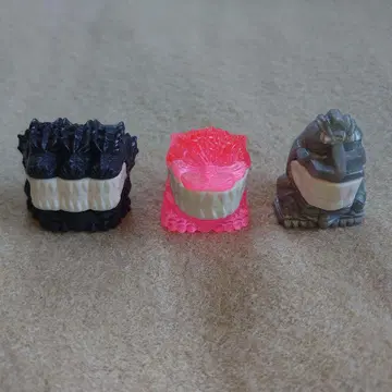 반다이 고질라 깨무는 고질라 지우개 피규어 세트