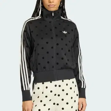 새상품 미사용 adidas 새틴 도트 TT 트랙 자켓 XS 블랙