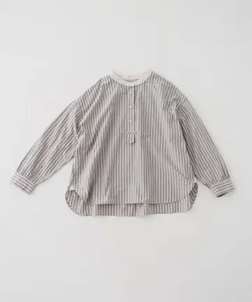 코튼 스트라이프 풀온 셔츠 네스트로브 nest robe