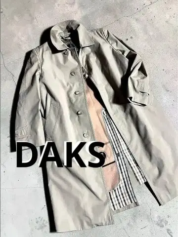 DAKS 닥스 트렌치코트 스프링 코트 빈티지 레인보우 색상 M 남성용