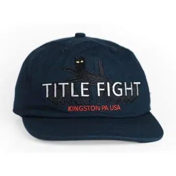 TITLE FIGHT 캡 네이비 하드코어 타이틀 파이트