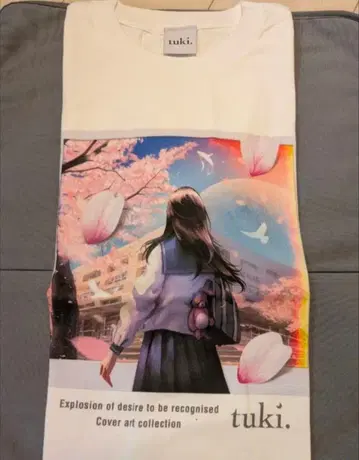 [ 새상품 ] tuki.승인욕구폭발 사쿠라 너나 T셔츠(L사이즈)