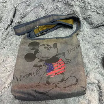 HUNTINGWORLD 미키마우스 데님 조 숄더백