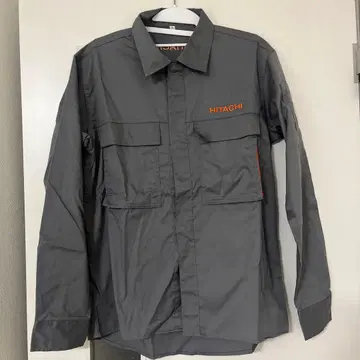HITACHI 긴팔 워크 셔츠 그레이
