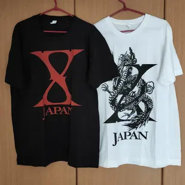 X JAPAN 티셔츠 2011 월드 투어 2장 일괄