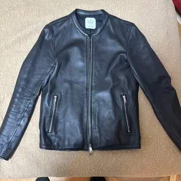 UNITED TOKYO 블랙 싱글 라이더 자켓