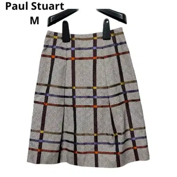 Paul Stuart 체크 스커트 턱 일본제 M 상당