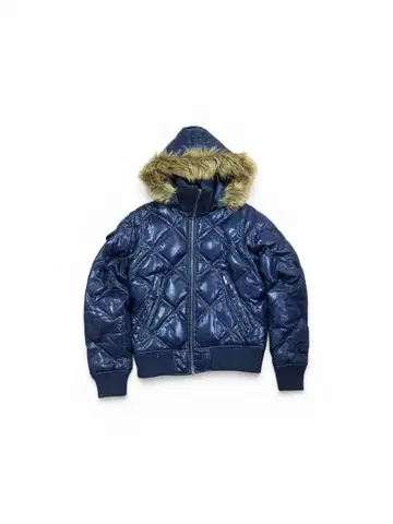 네이비 퀼팅 다운 자켓 Y2K