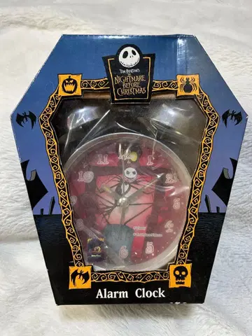 [ 미개봉 ] 나이트메어 비포 크리스마스 관 모양 알람 시계 잭