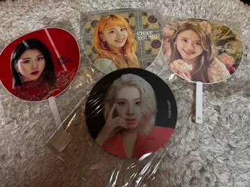 TWICE 채영 부채 4점 세트