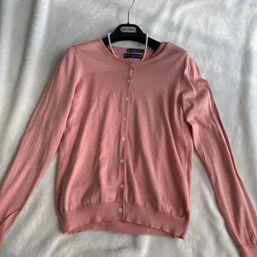 AMACA 아마카 실크코튼 앙상블 가디건 핑크