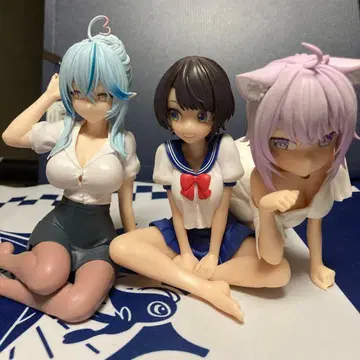 네코마타 오카유 유키하나 라미 대공 스바루 피규어 3체 세트