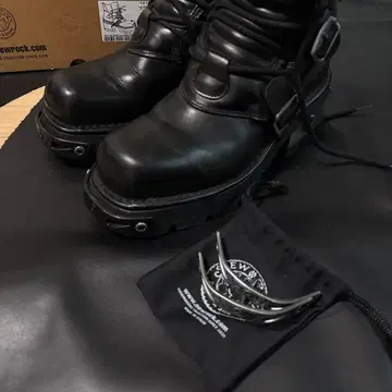 New Rock 레더 부츠 40