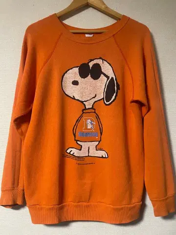 70s ARTEX 스누피 x NFL 콜라보 빈티지 맨투맨