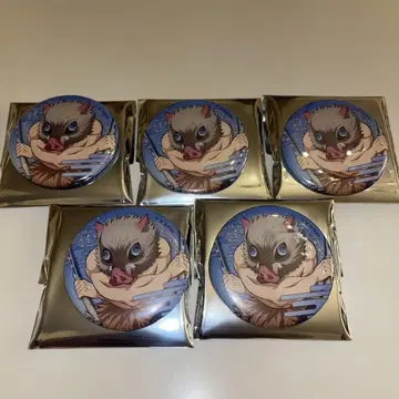 귀멸의 칼날 무한성편 캔뱃지 하시비라 이노스케