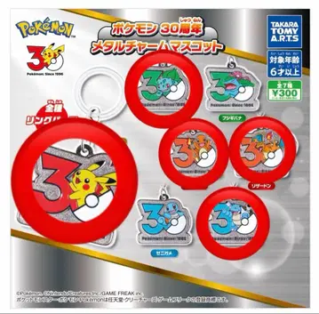 포켓몬 30주년 메탈 참 마스코트 메지루시 세미 컴플리트 세트