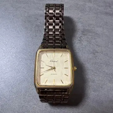 Orient 쿼츠 손목시계 골드/실버 (작동 미확인)