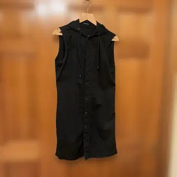 5351 Pour Les Hommes 블랙 슬리브리스 남성용 코트