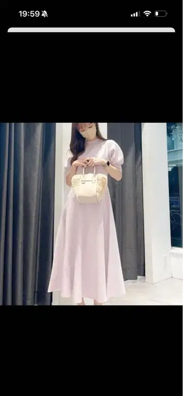 MERCURYDUO 머큐리 듀오 퍼프 슬리브 니트 원피스