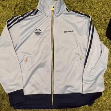 아디다스 파이어버드 배지 트랙 자켓 파랑 블루