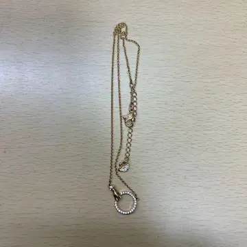 스와로브스키 골드 반지 스톤 목걸이
